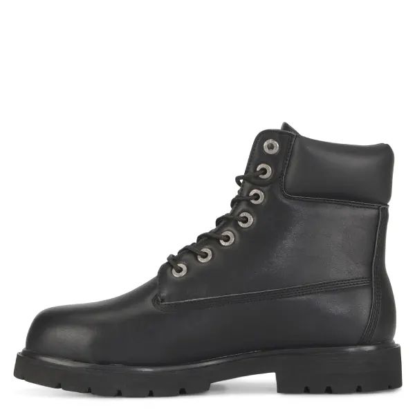 LUGZ | MEN'S DRIFTER 6 STEEL TOE 6-INCH BOOTS-BLACK SMOOTH